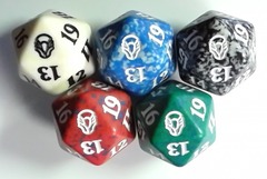 Complete Set of 5 Dominaria DOM Spindown D20 Dice MTG Magic